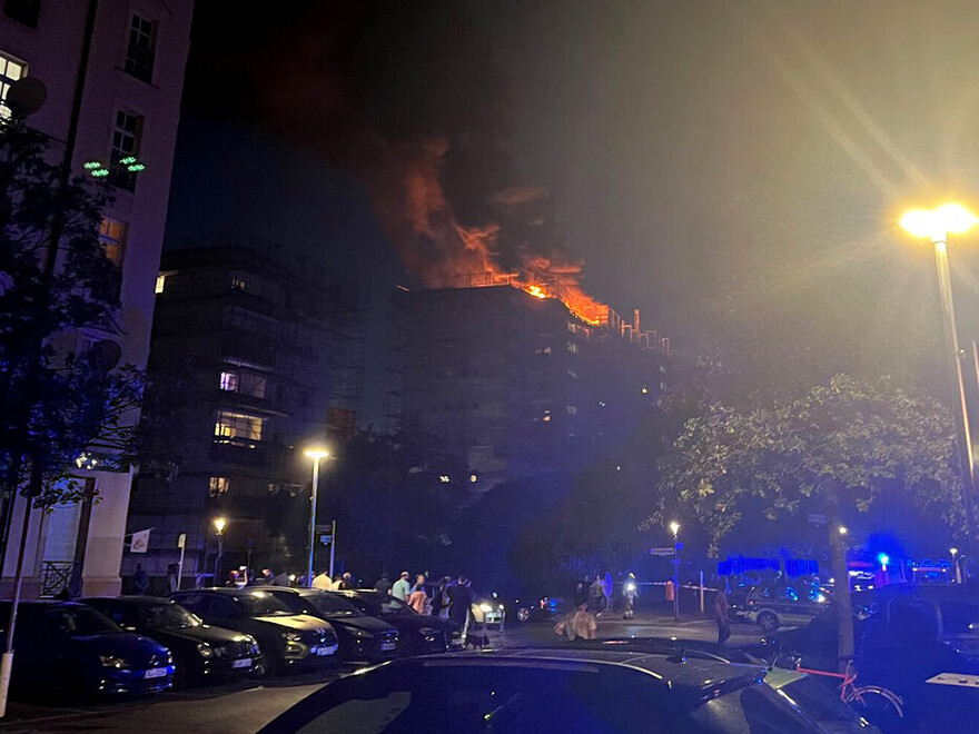 Dachstuhlbrand in Gesundbrunnen