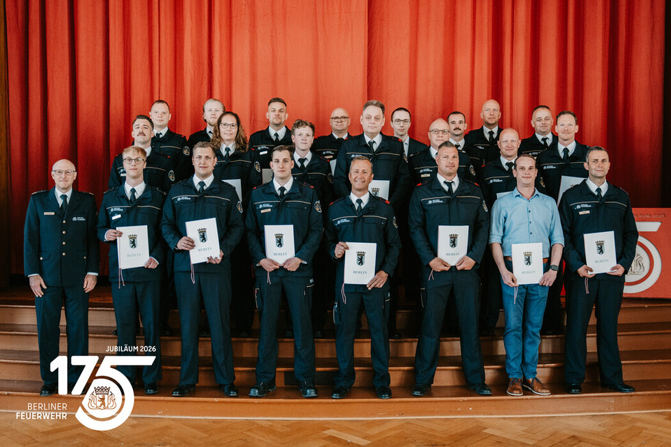 Feierliche Ernennung und Beförderung bei der Berliner Feuerwehr