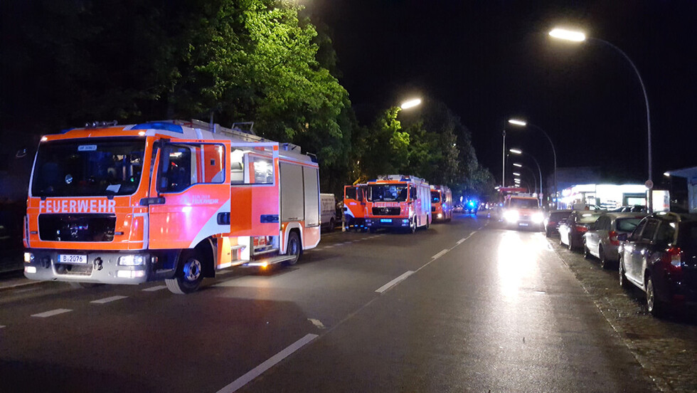 Fahrzeuge an der Einsatzstelle