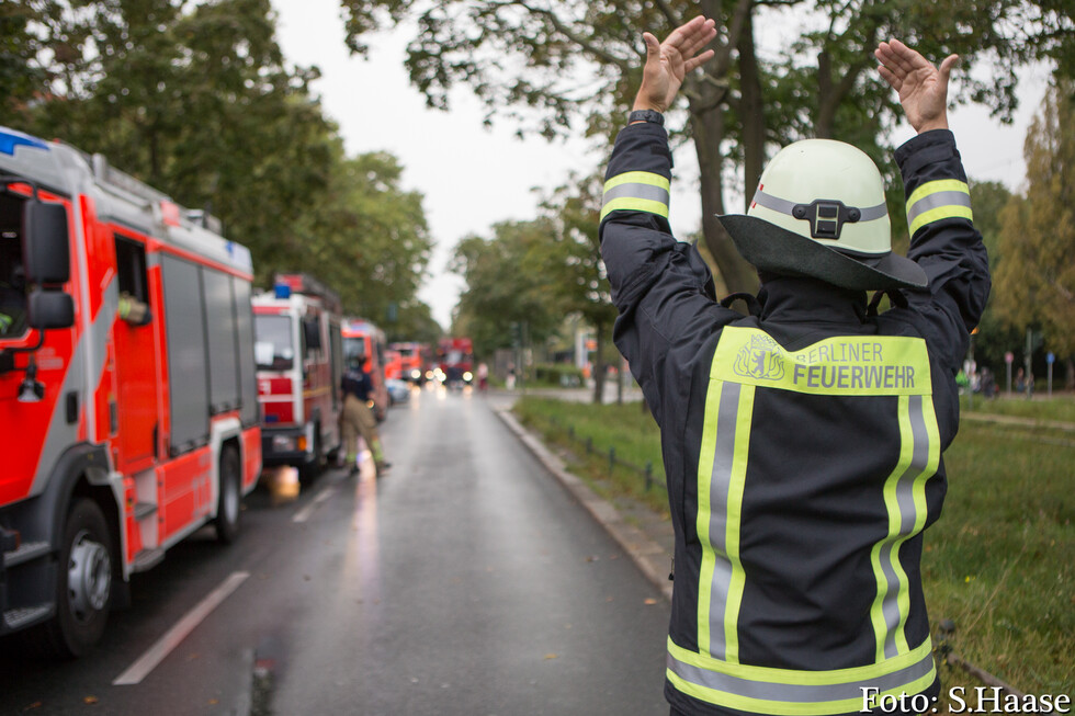 Fahrzeuge an der Einsatzstelle