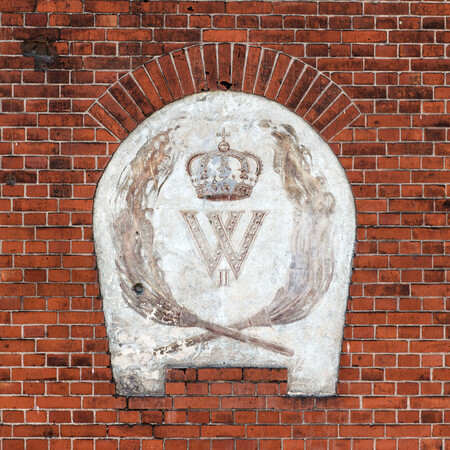 Historisches Wappen in der Fassade