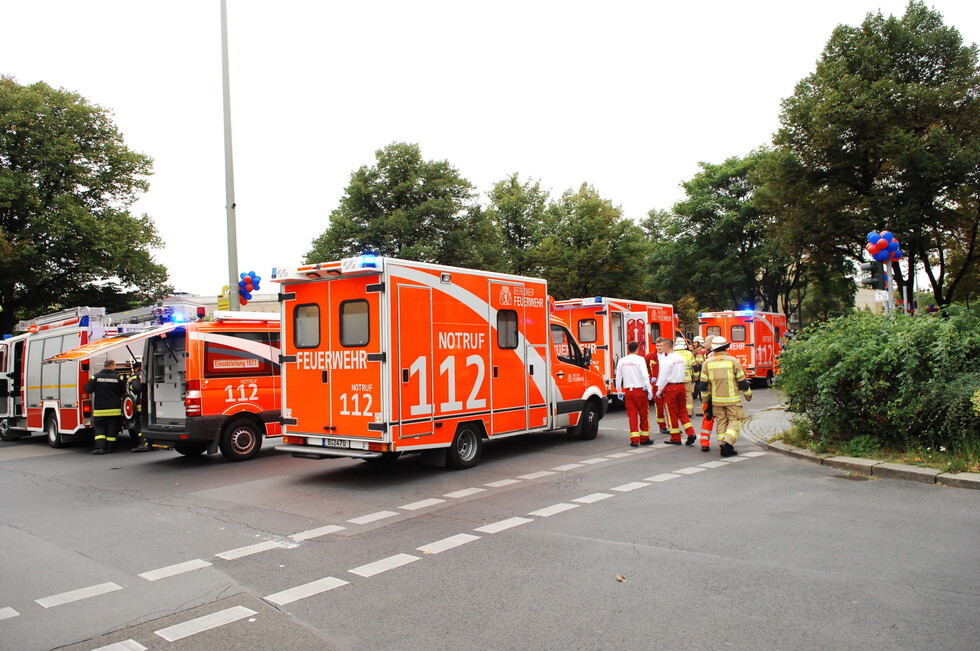 Rettungswagen an der Einsatzstelle