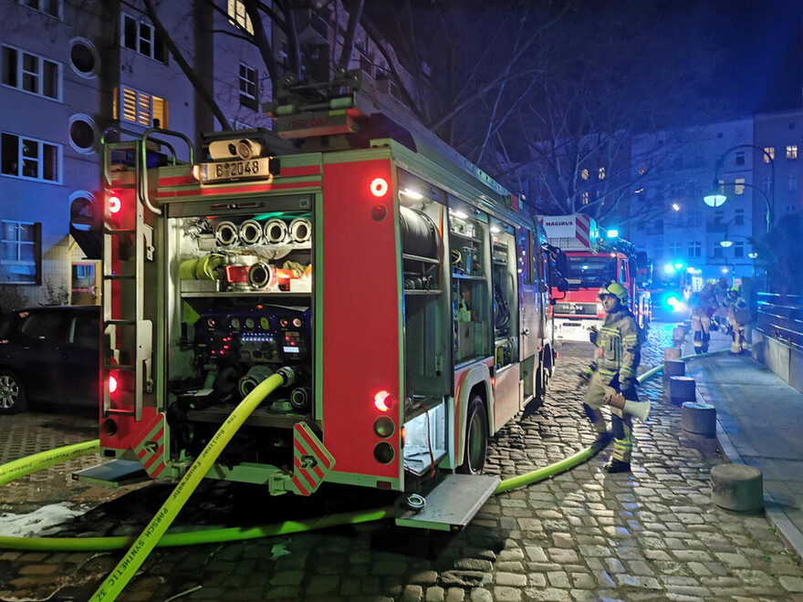 Kellerbrand in der Urbanstraße in Kreuzberg