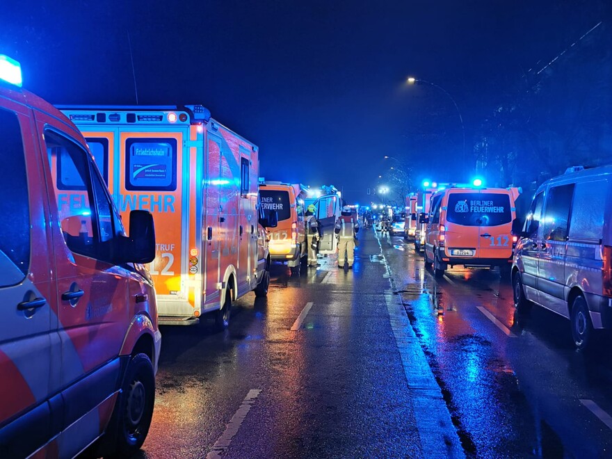 Ein Großaufgebot von Einsatzkräften war vor Ort.