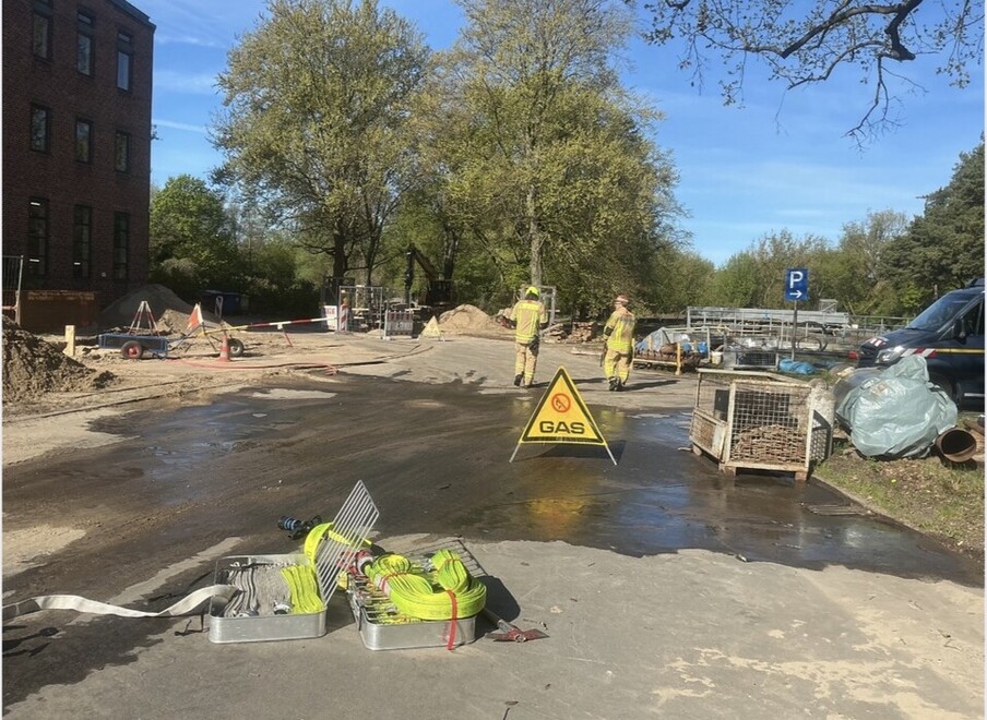 Sicherstellung des Brandschutzes an der Gasaustrittsstelle