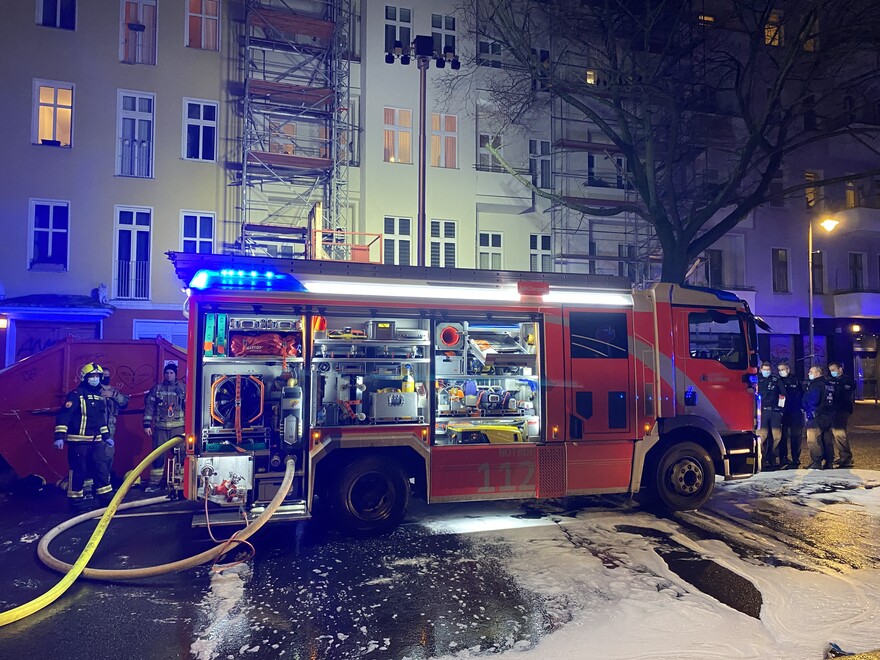 Erstes LHF an der Einsatzstelle