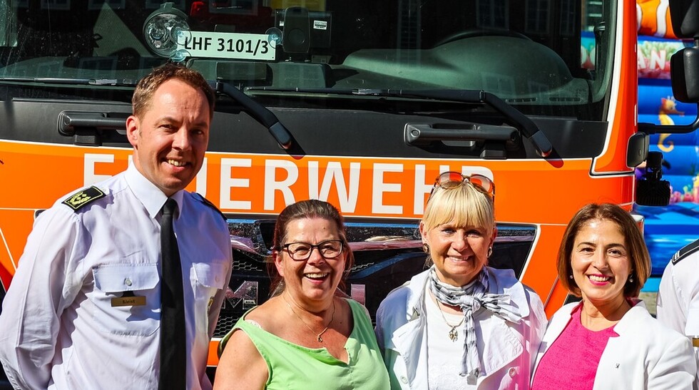 Herr Kleist, Frau Bittroff, Frau Spranger, Frau Atli (v.l.n.r.)