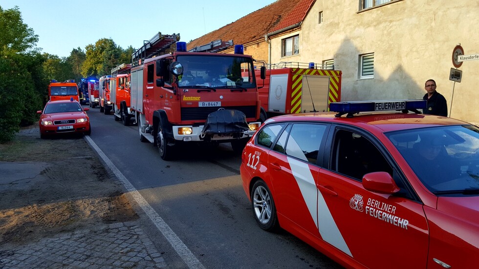 Ein großes Gebiet musste nach Glutnestern abgesucht werden