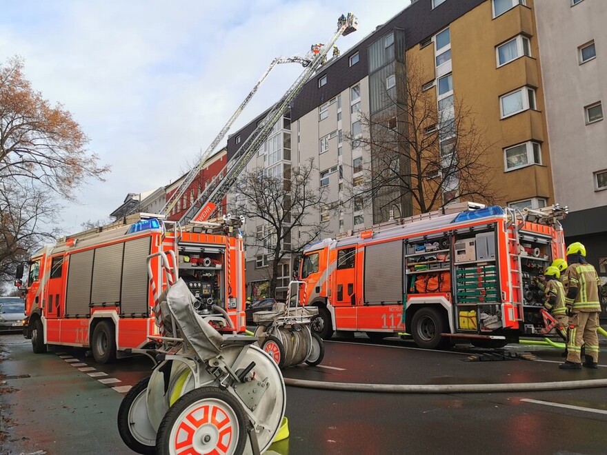 Fahrzeuge an der Einsatzstelle