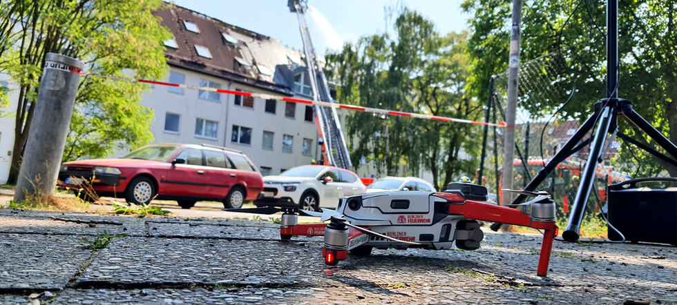 Drohne zur Lageerkundung 