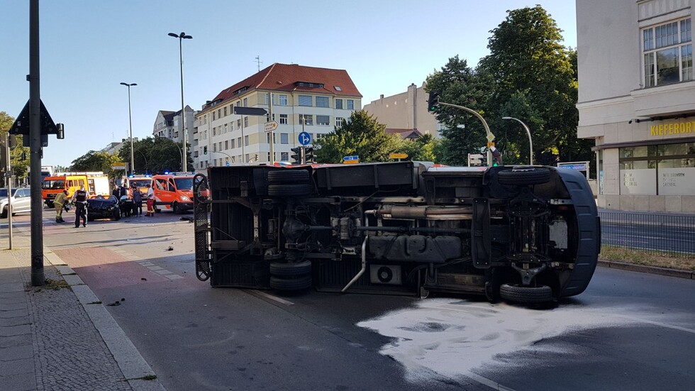 Verkehrsunfall in Tempelhof