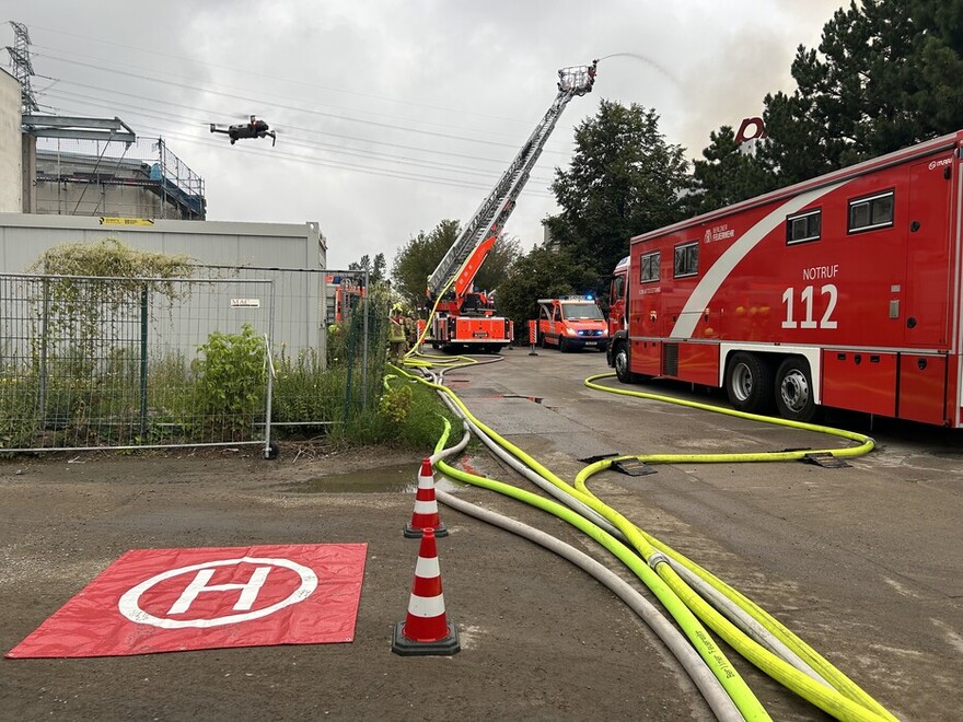 Drohneneinsatz zur Erkundung.