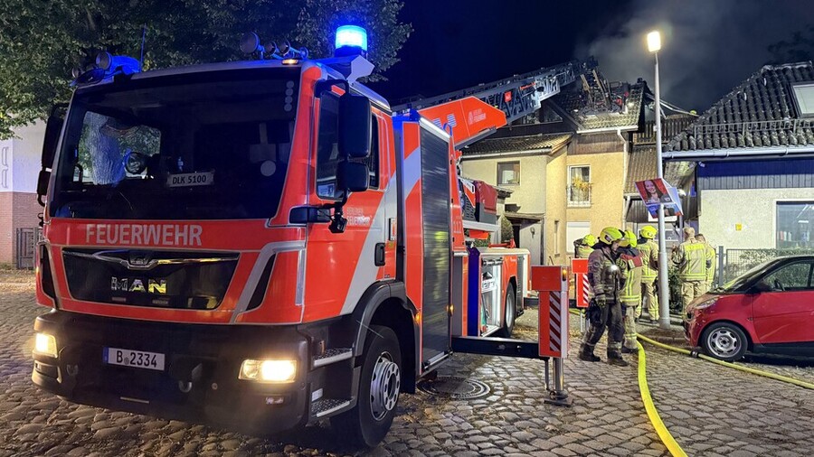 Drehleiter im Einsatz