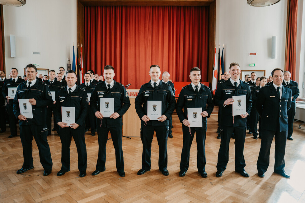 Ernennungen und Beförderungen bei der Berliner Feuerwehr