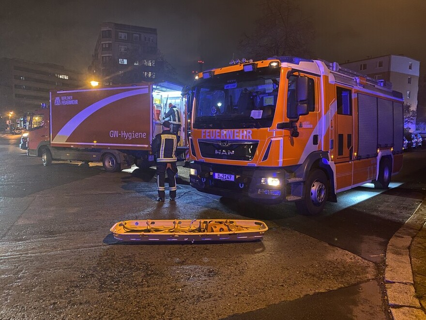 GW Hygiene an der Einsatzstelle