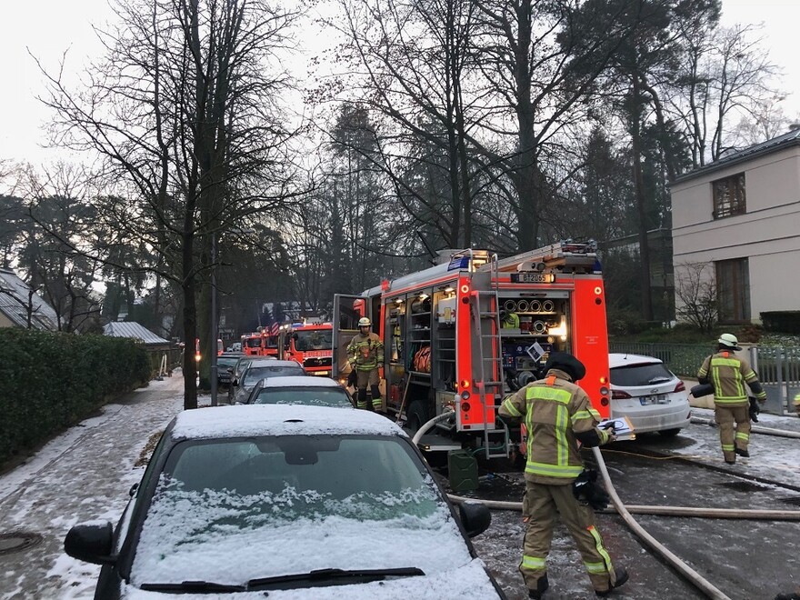 Fahrzeuge an der Einsatzstelle