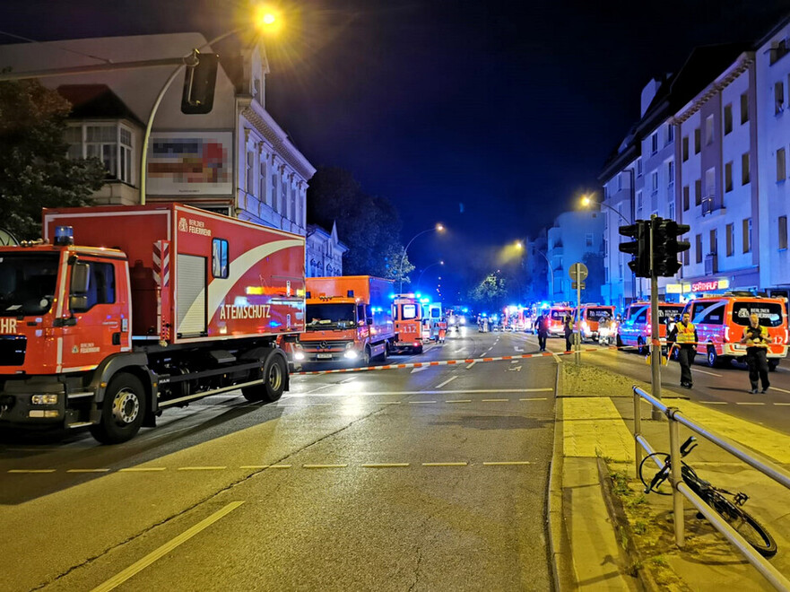 Fahrzeuge an der Einsatzstelle