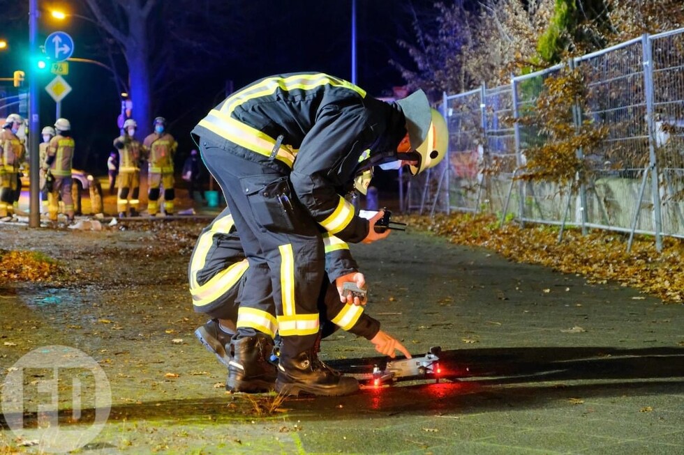 Die Drohne wird startklar gemacht