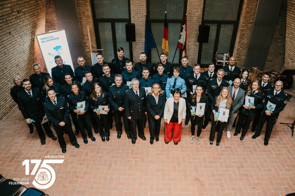 Auszeichnung für sportliche Spitzenleistungen bei der Berliner Feuerwehr