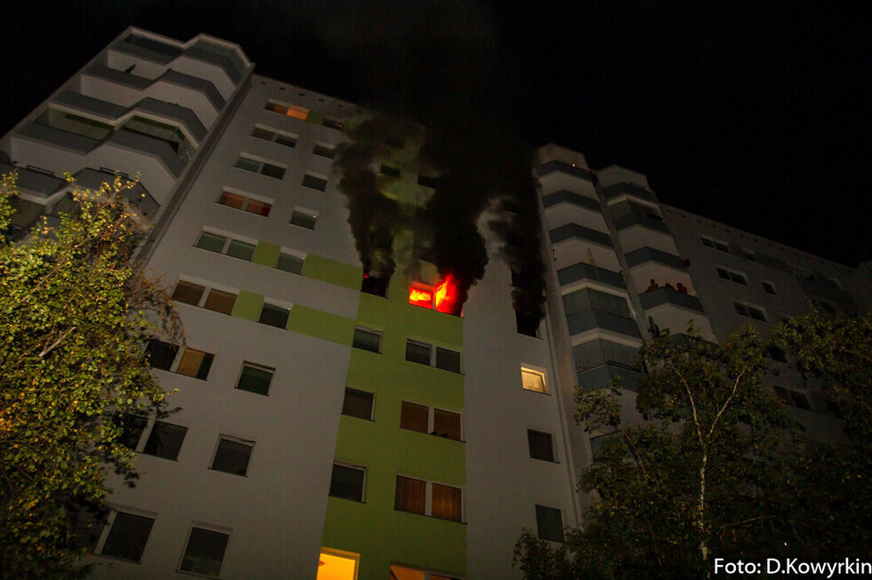 Wohnung im Vollbrand