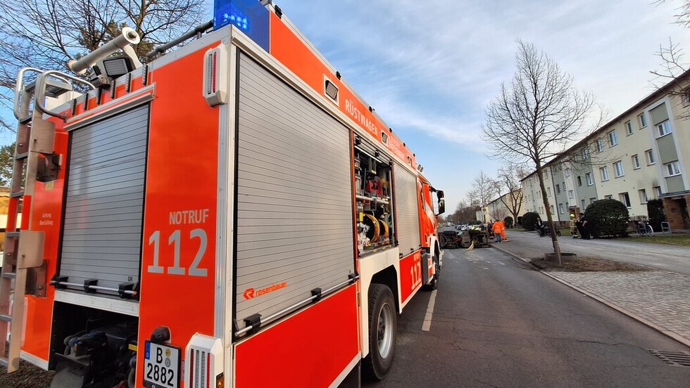 Rüstwagen an der Einsatzstelle