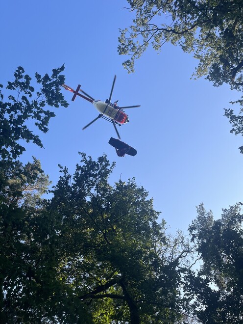 Christoph 100 im Einsatz im Tegeler Forst