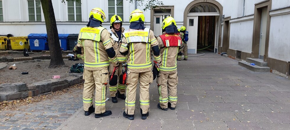 Besprechung der Einsatzleitenden