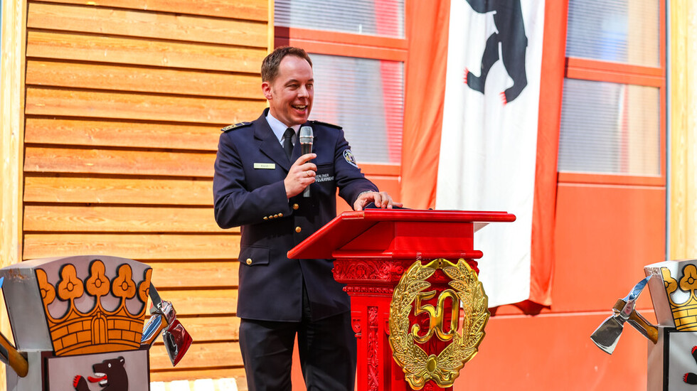 Herr Kleist bei seiner Laudatio