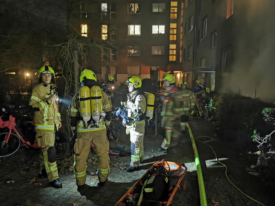 Kellerbrand in der Urbanstraße in Kreuzberg
