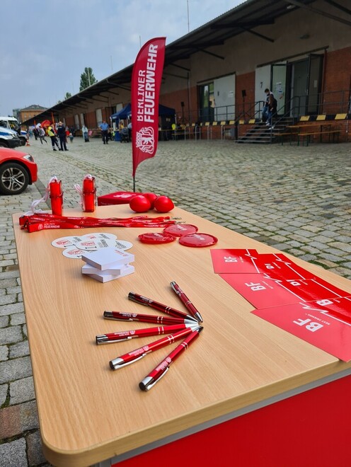 Stand der Berliner Feuerwehr.