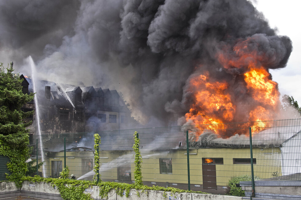 Draufsicht auf die Einsatzstelle