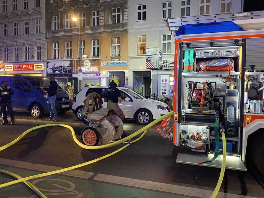 Abgehende Schläuche vom wasserführenden LHF