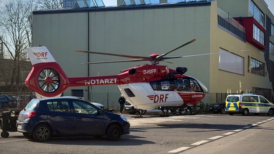 Der Rettungshubschrauber war im Einsatz