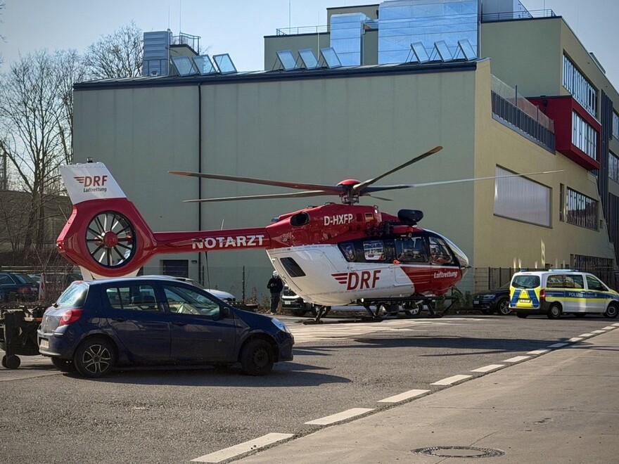 Der Rettungshubschrauber war im Einsatz