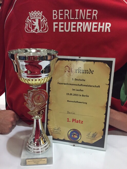 Urkunde und Pokal