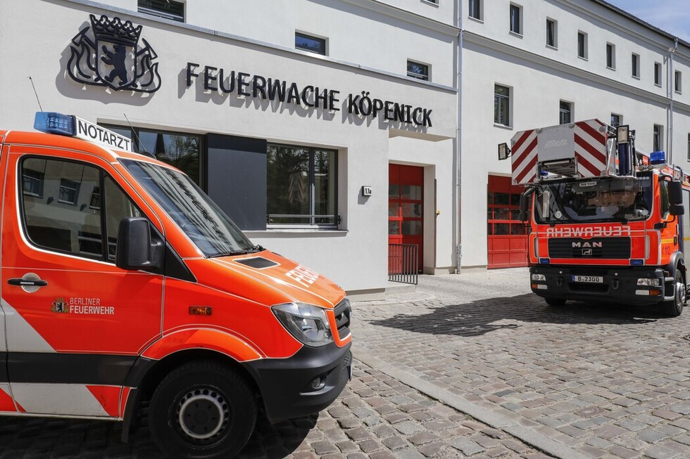 Blick auf die Feuerwache Köpenick