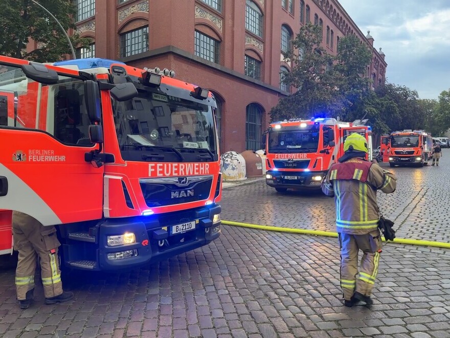 Fahrzeuge an der Einsatzstelle