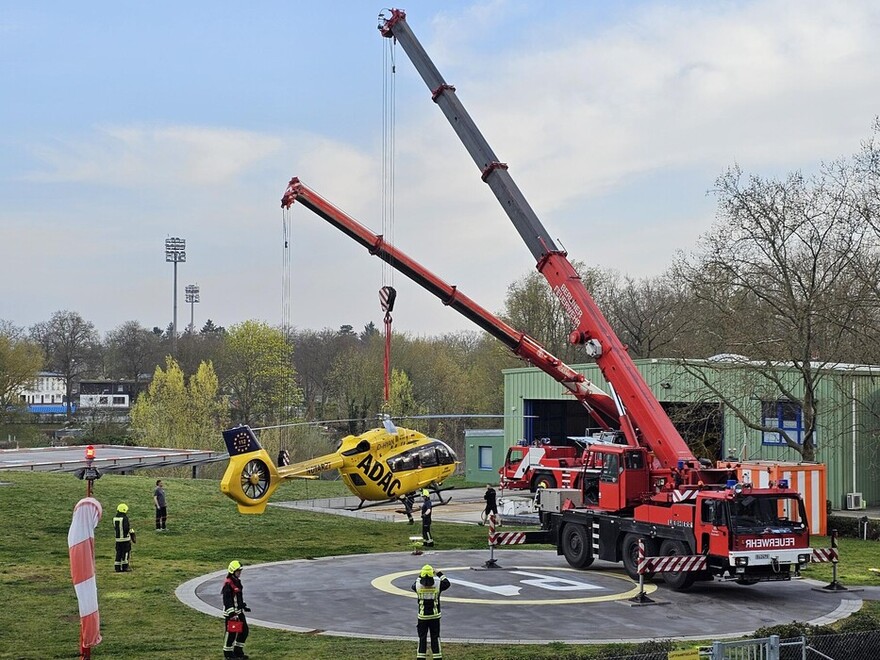 Umsetzen zum 2. Heliport