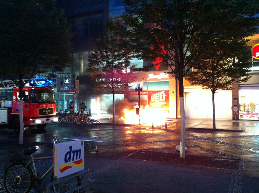 Feuerwehr bei der Brandbekämpfung