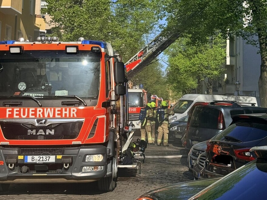 Brandbekämpfung in der Okerstraße