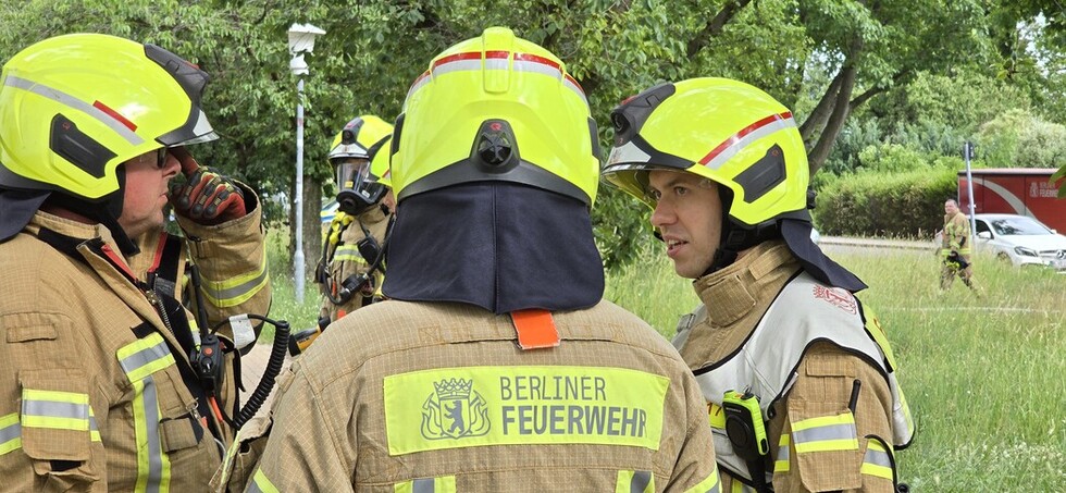 Besprechung der Einsatzleitung
