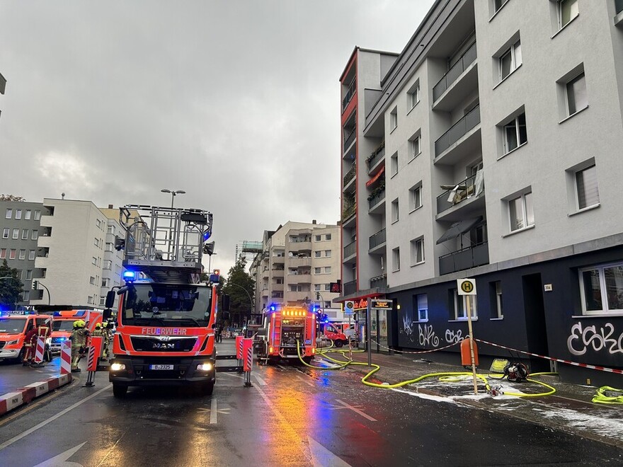 Fahrzeuge an der Einsatzstelle