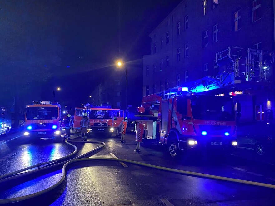 Fahrzeuge an der Einsatzstelle