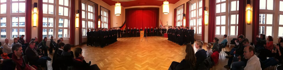 Ernennung im großen Saal in Mitte