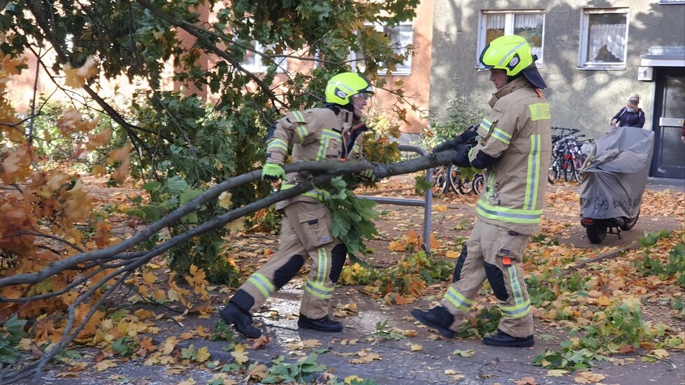 Einsatzstelle Bramwaldweg in Spandau