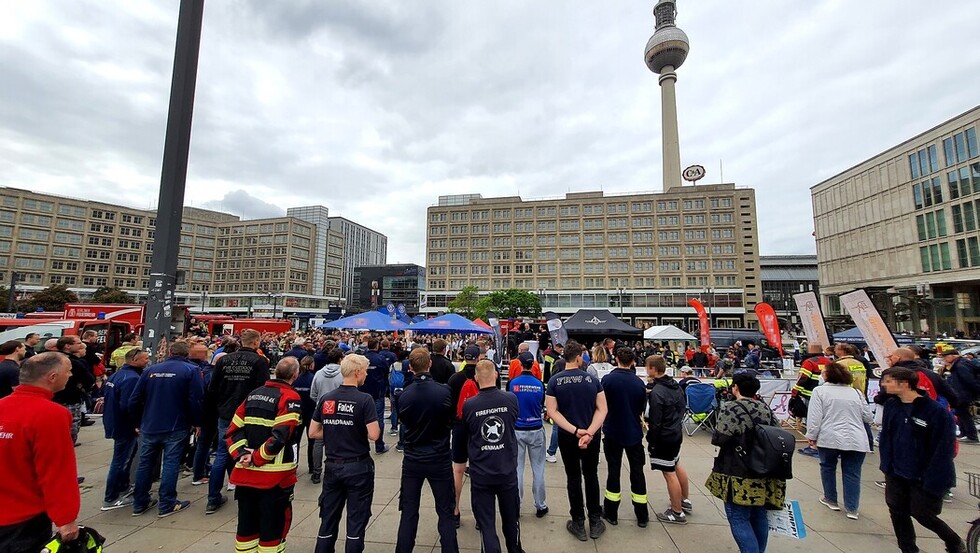 Startbereich auf dem Alexanderplatz