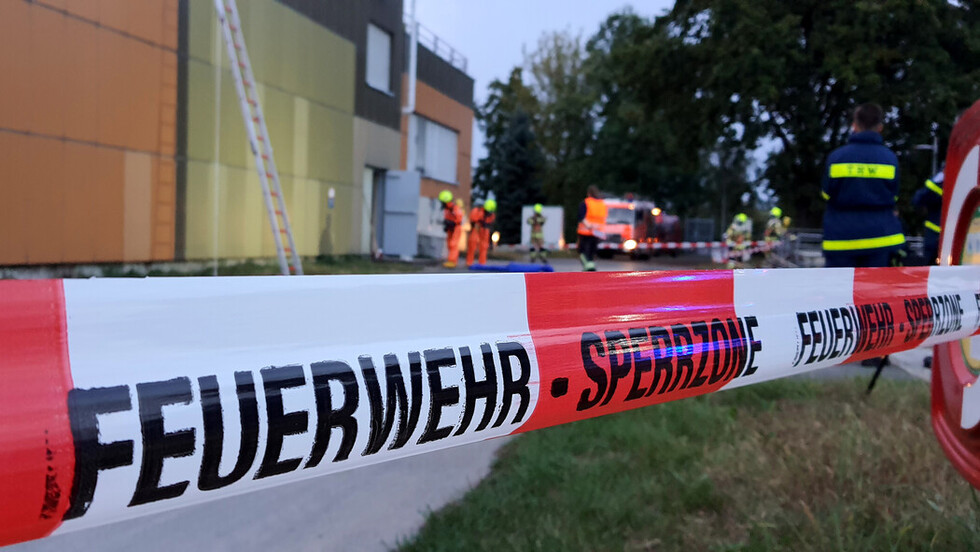 Absperrung des Gefahrenbereiches