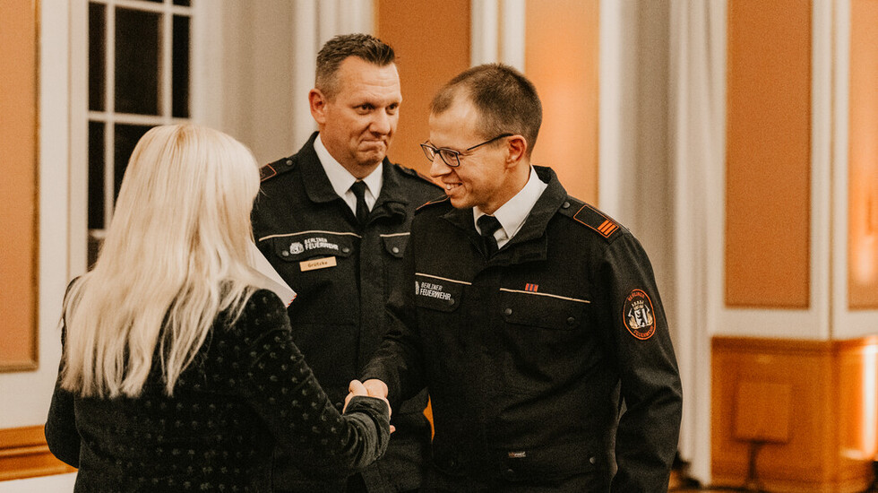 Verleihung des goldenen Feuerwehr- und Katastrophenschutz-Ehrenzeichens