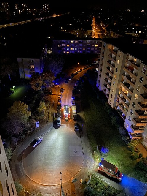 Provisorischer Landeplatz in Vorbereitung