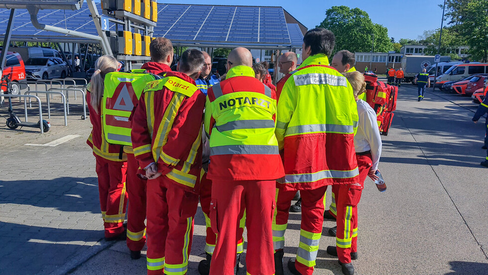 Vorbesprechung der Notarztteams